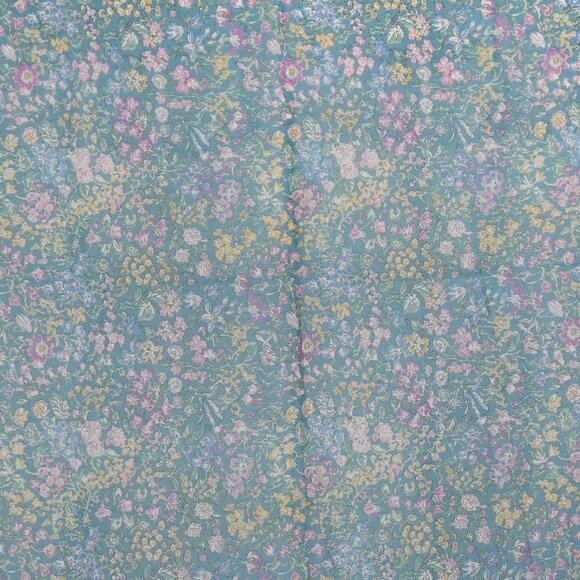 Vintage Liberty London Floral Scarf with Sheer Floral Design - Picture 2 of 5